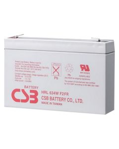 CSB Pb záložní akumulátor VRLA AGM 6V/9Ah (HRL634W F2)