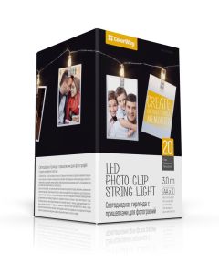 COLORWAY LED fotokolíčky / 20 LED / délka 3 m / teplá bílá/ napájení 3x AA