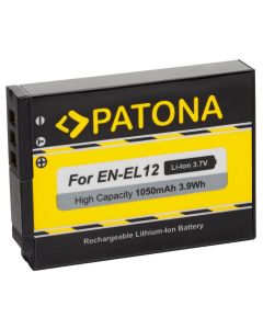 PATONA baterie pro foto Nikon EN-EL12 1050mAh