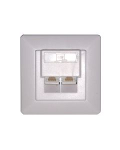 XtendLan Zásuvka 2x RJ-45, Cat5e, nestíněná pod omítku, šikmý vývod