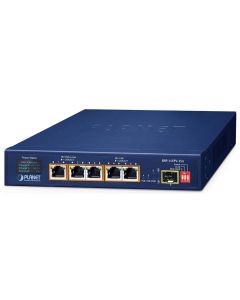 Planet BSP-115PV-15A  solární PoE+ switch, 5x1Gb, 1x1Gb SFP, 5x PoE+ 802.3at, -20~65°C , IP30, LCD displej