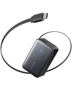Anker Nano Powerbanka/10000mAh/ 45W/ integrovaný USB-C kabel/ černá
