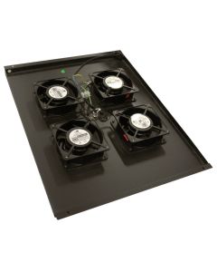 XtendLan Ventilace pro stojanové rozvadeče ECO hloubky 800mm, 4x ventilátor černá