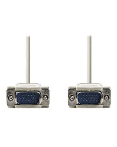 NEDIS kabel VGA (D-SUB)/ zástrčka VGA - zástrčka VGA/ slonovinová/ 2m