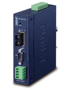 Planet průmyslový konvertor RS-232/422/485 na IP, 1x COM, 1x 100Base-FX SC SM 30km, 9-48VDC, 24VAC, -40~+75°C, IP30