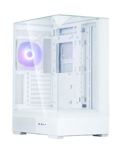 Zalman skříň P40 Prism / miniIT / 120mm ARGB fan / 2xUSB 3.0 / USB-C / panoramatická / bílá
