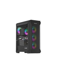 Počítačová skříň Genesis IRID 505 ARGB V2/Midi Tower/Transpar./Černá