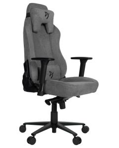 AROZZI herní židle VERNAZZA Soft Fabric Ash/ povrch Elastron/ popelavá