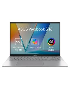 ASUS Vivobook S 16/M3607GA-OLED002W/AI7-445/16"/WUXGA/32GB/1TB/AMD int/W11H/Silver/2R