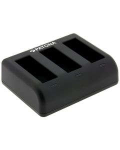 PATONA nabíječka pro digitální kameru Triple DJI Osmo Action 3 / 4 / 5 USB-C