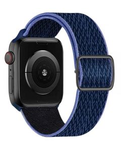 Swissten řemínek pro apple watch nylonový 38 / 40 / 41 mm modrý/fialový (se sponou)