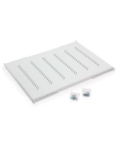 Triton 19' polička perforovaná 1U/950mm, max.nosnost 150kg,integrované podpěry RAL7035