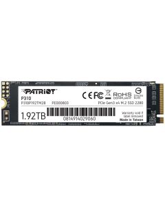 PATRIOT P310 1,92TB SSD / Interní / M.2 PCIe Gen3 x4 NVMe 1.3 / 2280