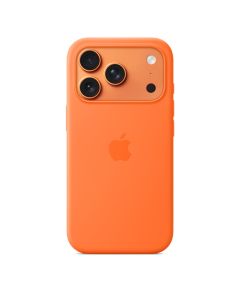 iPhone 17 Pro Silicone Case with MS – Orange / SK