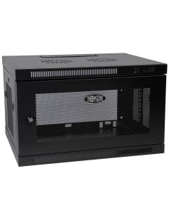 Skříň SmartRack 6U, Mini Rack, Š=600mm, Hl=550mm, hloubka pro přepínače, montáž na stěnu
