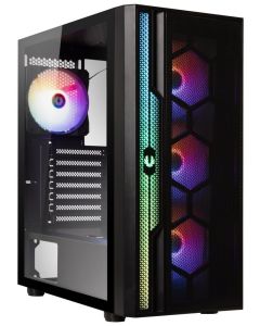 BitFenix skříň Apollo / ATX / 4x 120mm FRGB fan / 3x USB 3.0 / USB 2.0 / tvrzené sklo / černá