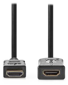 NEDIS prodlužovací High Speed HDMI 2.0 kabel s ethernetem/ 4K@60Hz/ zlacené konektory HDMI-HDMI/ černý/ bulk/ 5m