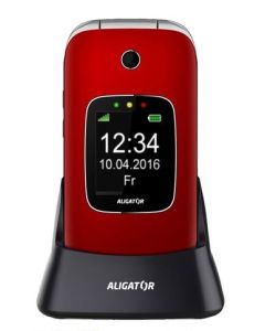 ALIGATOR V650 Senior červeno-stříbrný+st.nab