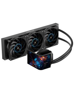 Krux vodní chladič CPU HydroArc 360 / 3x120mm ARGB / customizovaný LCD / černý