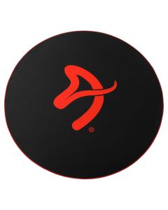 AROZZI Zona Floorpad Red/ ochranná podložka na podlahu/ kulatá 121 cm průměr/ černá s červeným logem