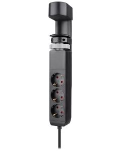 Neomounts DS22-840BL6  VOLT Desk Clamp socket with Quick-charge USB Ports, 3x type-F 230V, 1x USB-A 18W, 2x USB-C 20W