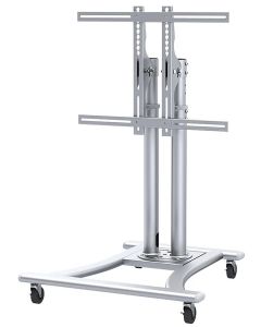 Neomounts PLASMA-M1200 / Mobile Flat Screen Floor Stand (height: 80-120 cm) / Silver