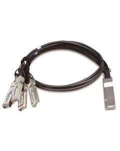 Planet CB-QSFP4X10G-1M, metalický spojovací kabel QSFP+ 40Gb/s na 4x SFP+ 10Gb, délka 1m