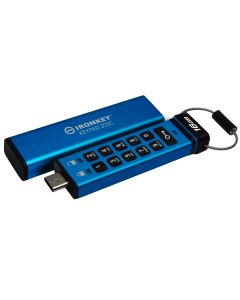 Kingston Ironkey Keypad 200C/16GB/USB 3.0/USB-C/Modrá