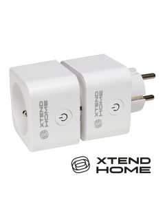 Xtend Home set 2x chytrá interní zásuvka, měření příkonu, správné spínání fáze, Tuya