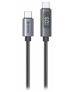 Swissten LCD kabel USB-C / USB-C 1m
