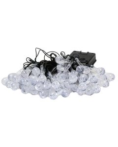 IMMAX LED solární dekorační řetěz DROP, 50xLED, IP65, teplá bílá, 7m
