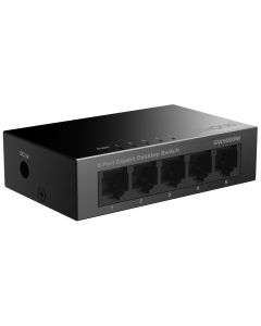 STRONG switch SW5000M/ 5x port Gigabit RJ45/ 10/100/1000 Mb/s/ 10 Gb/s/ 802.3i/u/ab/ kovové šasi/ černý