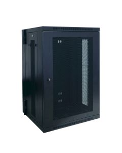 Skříň SmartRack 18U, Š=600mm, Hl=550mm, hloubka pro přepínače, montáž na stěnu