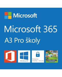 Elektronicky: Microsoft CSP Microsoft 365 A3 for faculty (pro školy) předplatné 1 rok, vyúčtování ročně