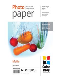 COLORWAY fotopapír/ matte 190g/m2, A4/ 50 kusů