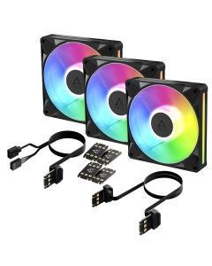 ARCTIC BioniX P14 A-RGB (Black) - 3 Pack