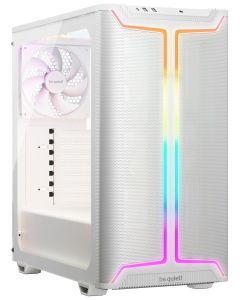 Be quiet! skříň PURE BASE 501DX / ATX / 3x140mm PWM fan / ARGB LED pásek / USB3.2 / temperované sklo / bílá
