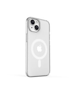 ER POWER Silikonový kryt CARNEVAL SNAP pro iPhone 14 s MagSafe - bílá