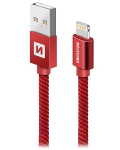 Swissten Datový Kabel Textile Usb / Lightning 2,0 M Červený