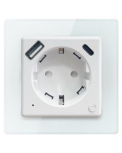 IMMAX NEO SMART chytrá vnitřní zásuvka Nexa bez kolíku (typ F)/ 1x USB/ 1x USB-C/ PD 20W/ Zigbee/ LIDL/ TUYA
