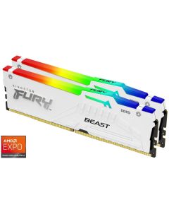 KINGSTON FURY Beast White RGB EXPO 64GB DDR5 5600MT/s / CL36 / DIMM / Kit 2x 32GB