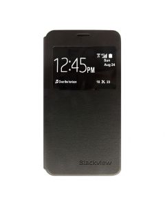 POŠKOZENÝ OBAL - iGET Flipové kožené pouzdro pro mobilní telefon BLACKVIEW ETA, černá barva