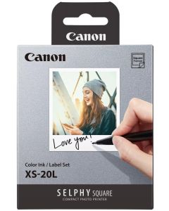 Canon XS-20L Color ink/label set - čtvercový papír
