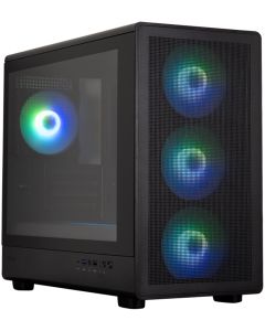 Zalman skříň M5 Black / miniT / 4x120mm ARGB fan / USB 2.0 / USB 3.0 / USB-C / mesh panel / černá