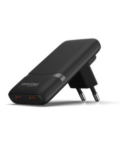 PATONA nabíječka Slim/ 2x USB-C/ 100-240V/ PD65W- GaN PD3.0/QC3.0/ černá