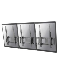 Neomounts NS-WMB300PBLACK/Držák displeje/na stěnu/40-52"/menu board vertikální sklopný/VESA 400X600/nosn. 3x50kg/3 displ