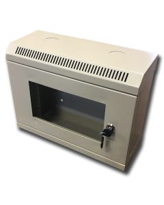 10" rack jednodílný 6U/140 DATACOM Šedý Skl.dv.