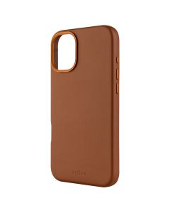 FIXED MagLeather kožený kryt iPhone 16+ hnědý
