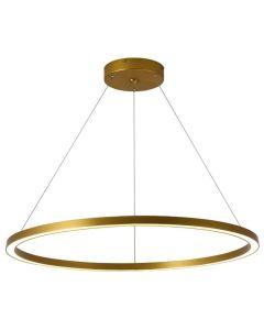 IMMAX NEO FINO SMART závěsné svítidlo 1 kruh, 80cm, 60W, zlaté, Zigbee 3.0, TUYA