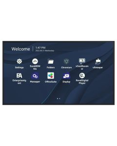 ViewSonic Prezentační Display CDE7530/75"/24-7 LCD/3840x2160/8ms/450cd/HDMI x 3/USB A x 2/USB-C/RJ45/RS232/repro/Android
